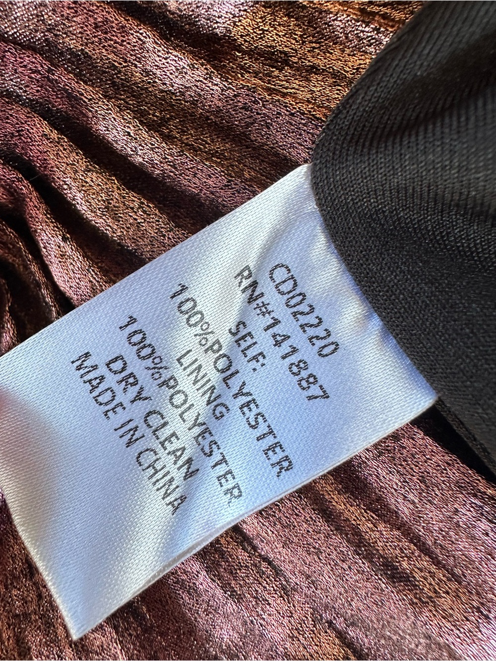 TCEC Rose Gold Metallic Ruffle Mini Dress - Picture 8 of 8